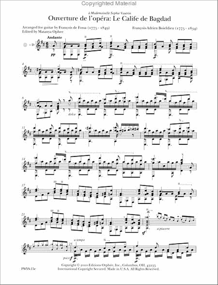 Ouverture de l'opéra: Le Calife de Bagdad Chamber Music scores gallery preview page 2