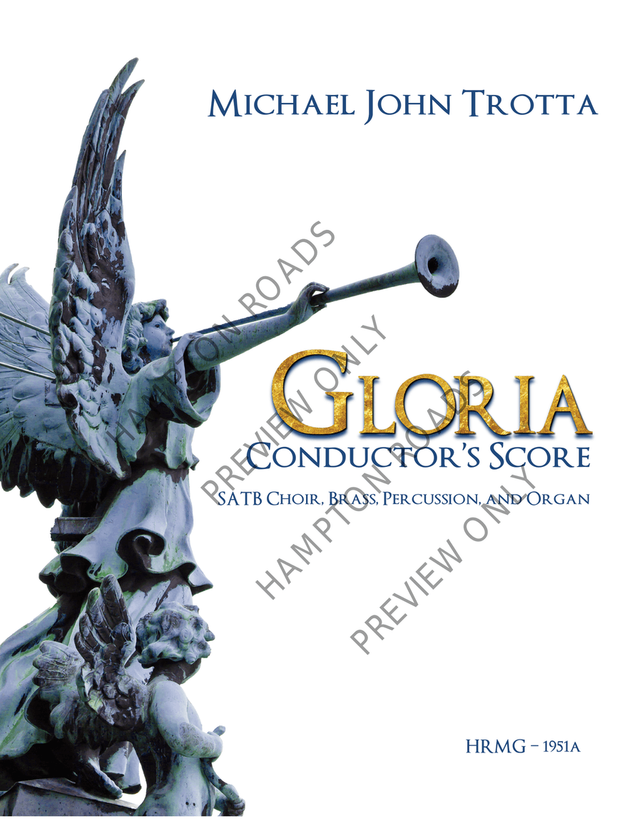 Gloria (Full Score for Organ, Brass, Percussion) Choir scores gallery preview page 2