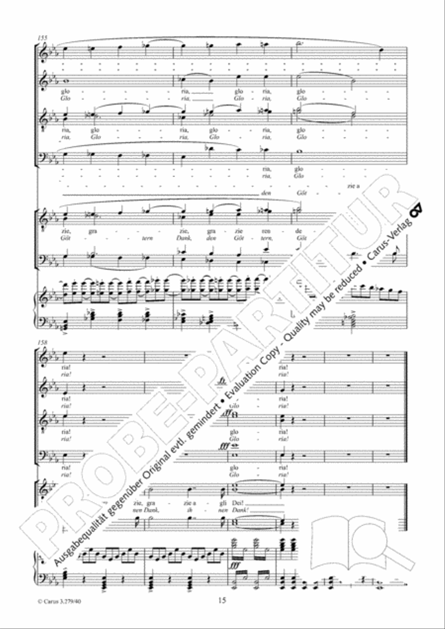 Gloria all' Egitto TTBB scores gallery preview page 16
