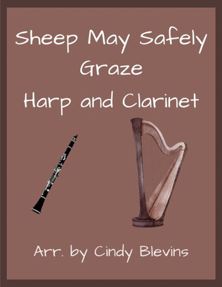 Sheep May Safely Graze, for Harp and Clarinet