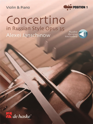 Book cover for Concertino in Russian Style Opus 35