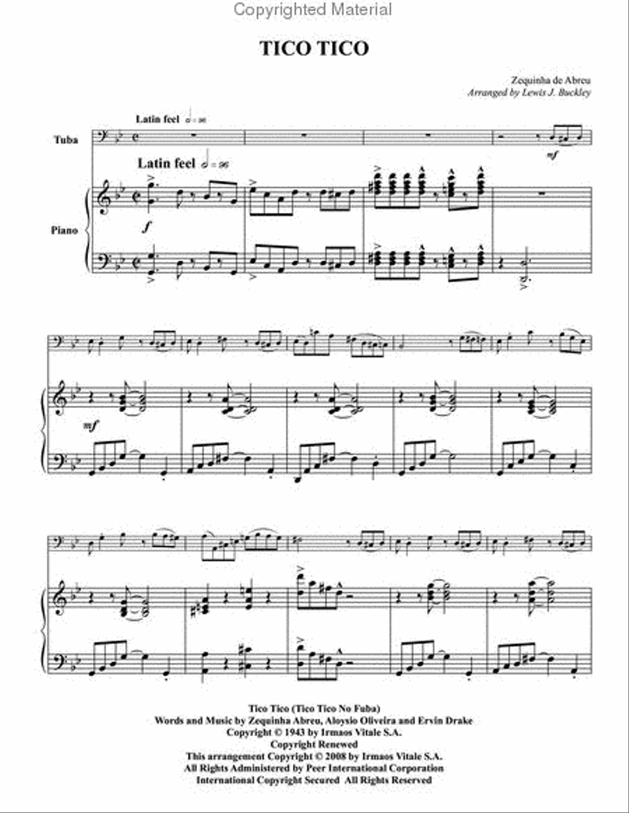 Tico Tico Tico Tico Tuba scores gallery preview page 2