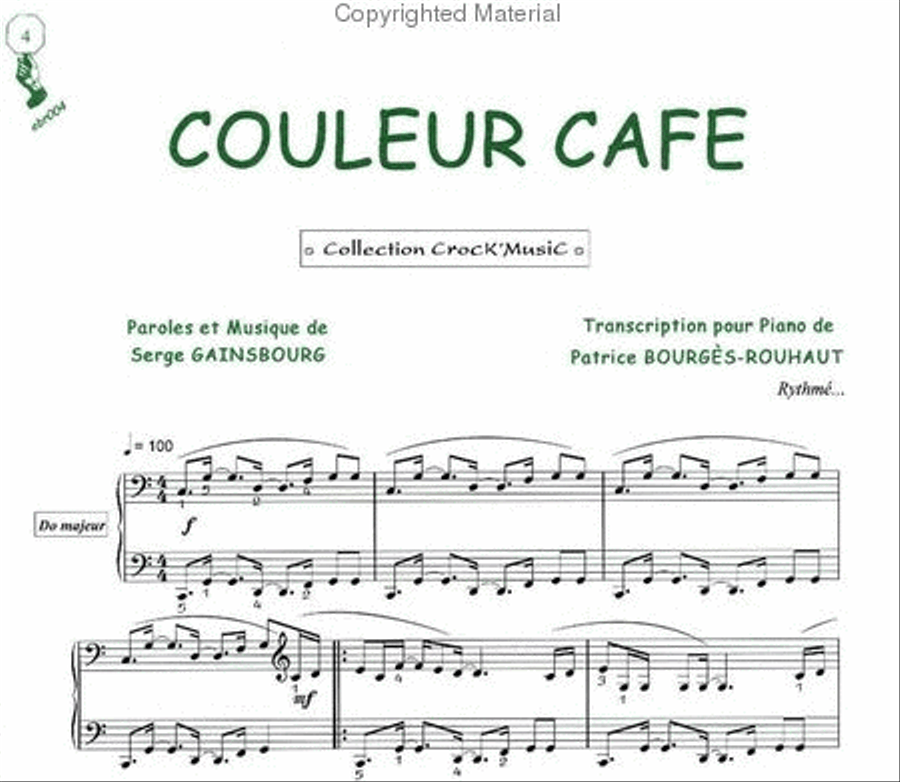 Couleur café (Collection CrocK'MusiC) Piano Solo scores gallery preview page 2
