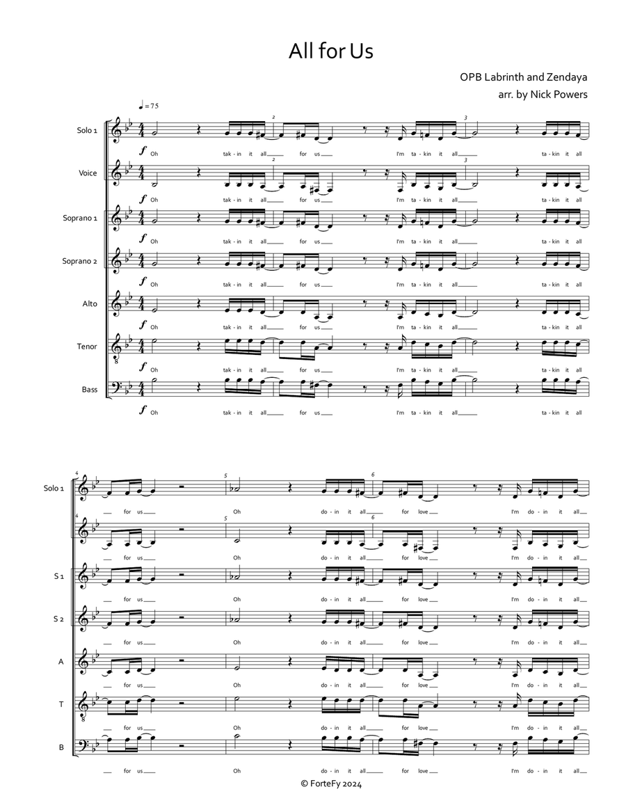 All For Us Divisi scores gallery preview page 1