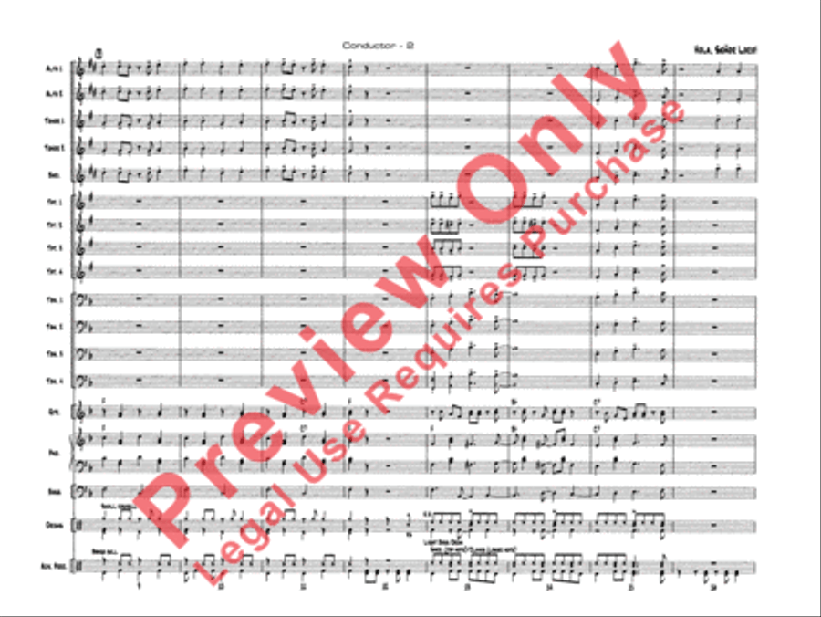 Hola, Señor Loco! Jazz Ensemble scores gallery preview page 5