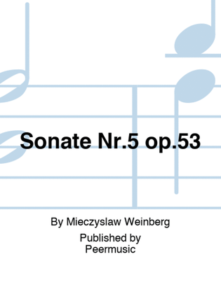 Book cover for Sonate Nr.5 op.53