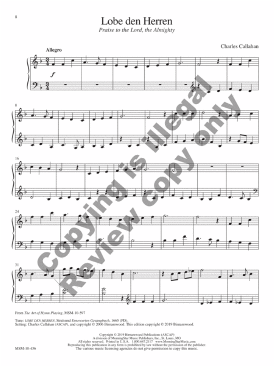 Voluntaries for Manuals: 14 Hymn-based Preludes and Postludes Organ scores gallery preview page 7