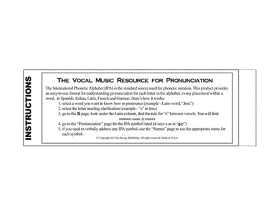 IPA Alphabet IPA Alphabet Choir scores gallery preview page 2