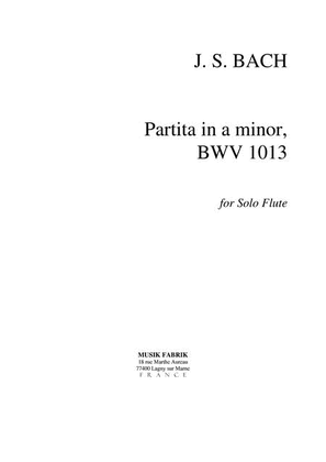 Book cover for Partita in A minor BWV 1013