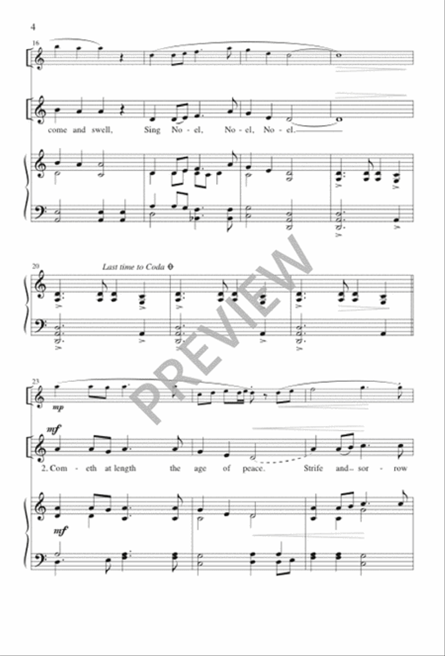 Shepherds, Shake Off Your Drowsy Sleep Unison Choir scores gallery preview page 5