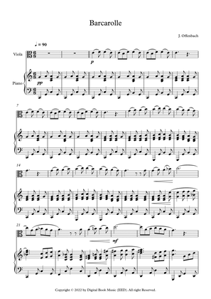 Barcarolle - Jacques Offenbach (Viola + Piano)