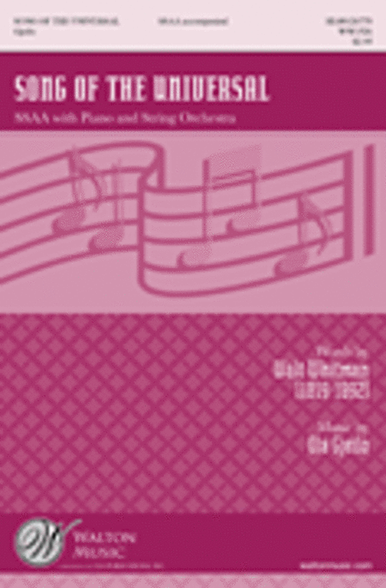 Song of the Universal (SSAA - Full Score and Instrumental Parts) image number null