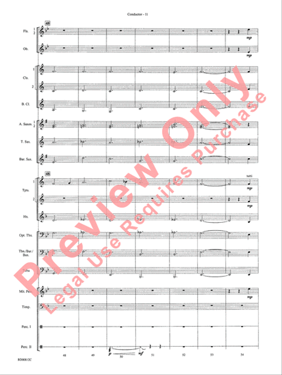 Portsmouth Overture Portsmouth Overture Concert Band scores gallery preview page 13