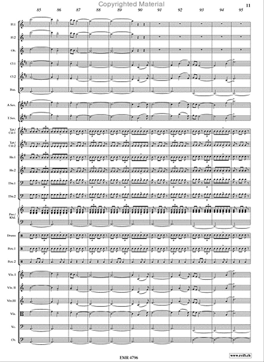 The Last Of The Mohicans Orchestra scores gallery preview page 11