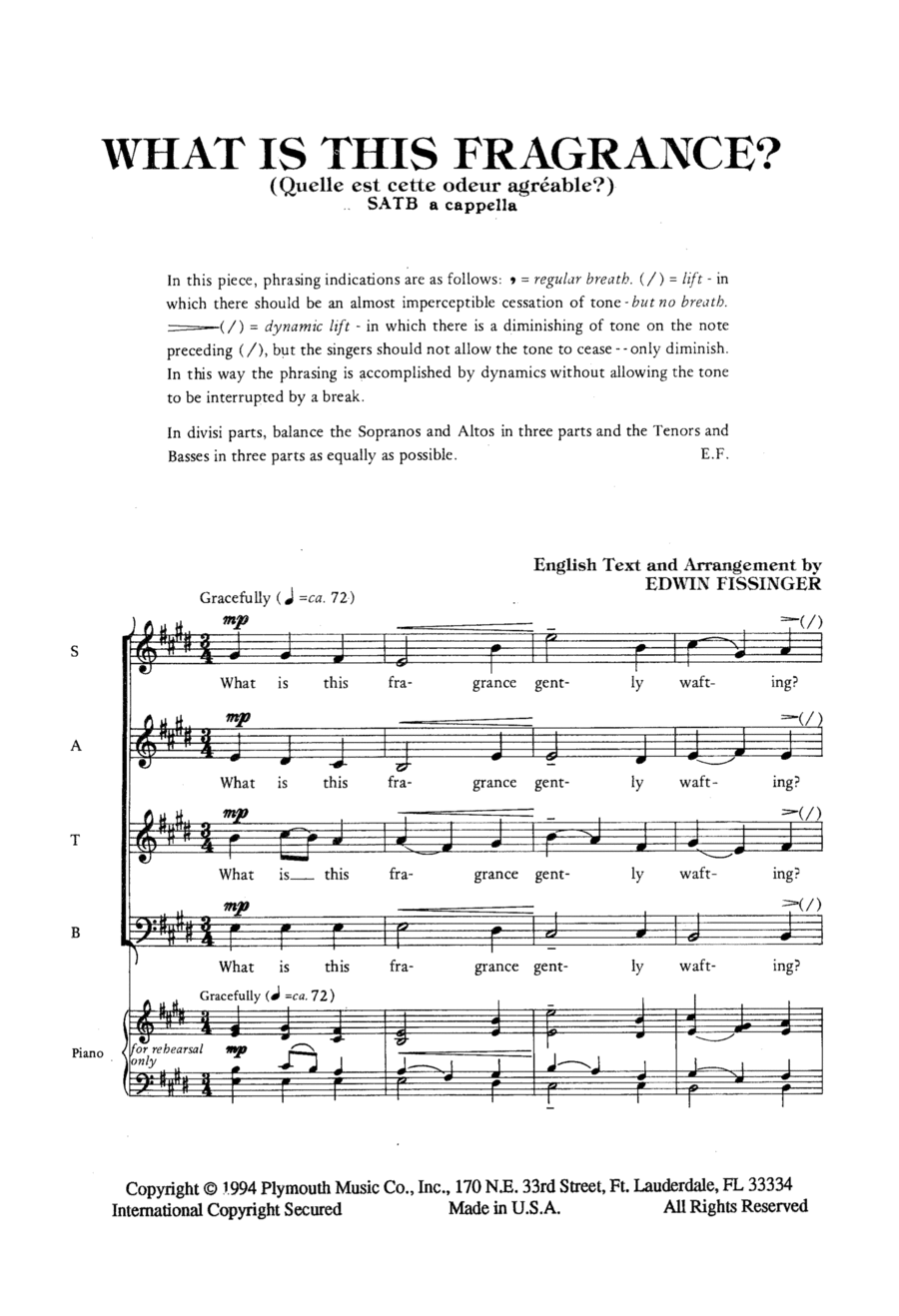 What Is This Fragrance? 4-Part scores gallery preview page 1