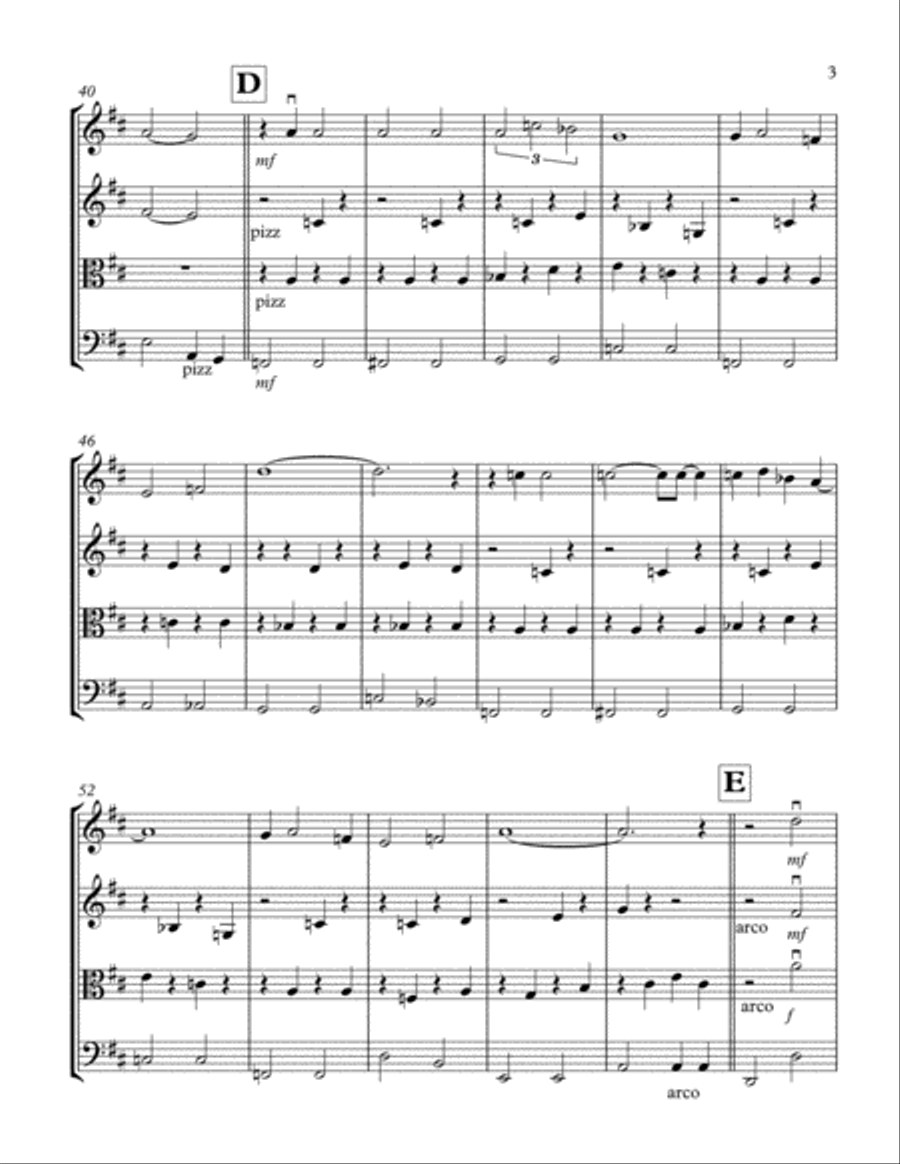 The Way You Look Tonight String Quartet scores gallery preview page 3