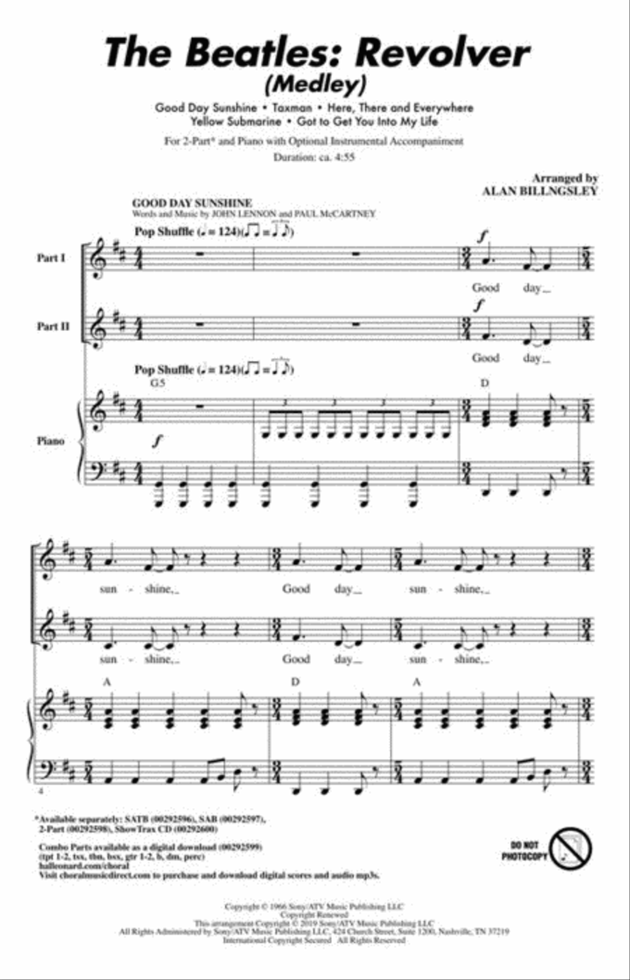 The Beatles: Revolver (Medley) 2-Part scores gallery preview page 3