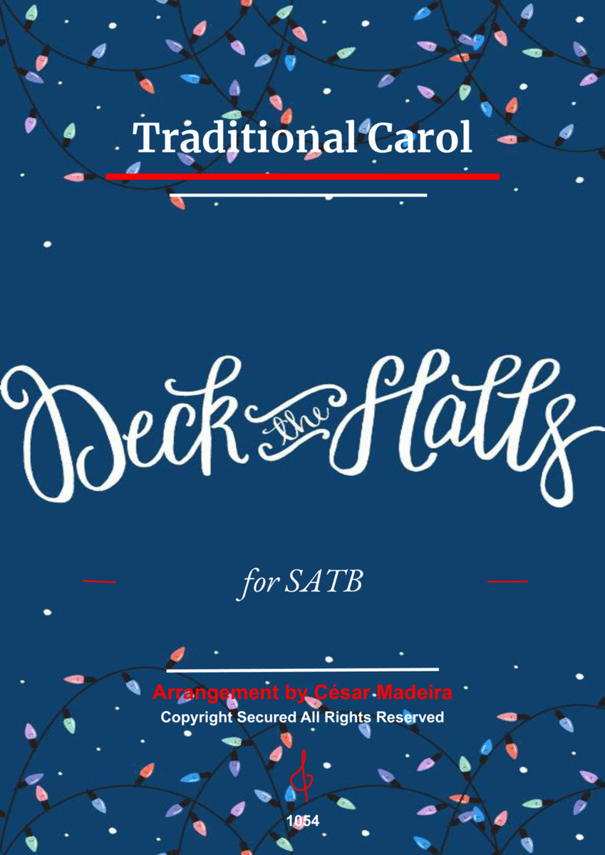 Deck The Halls - SATB - W/Chords (Full Score) image number null