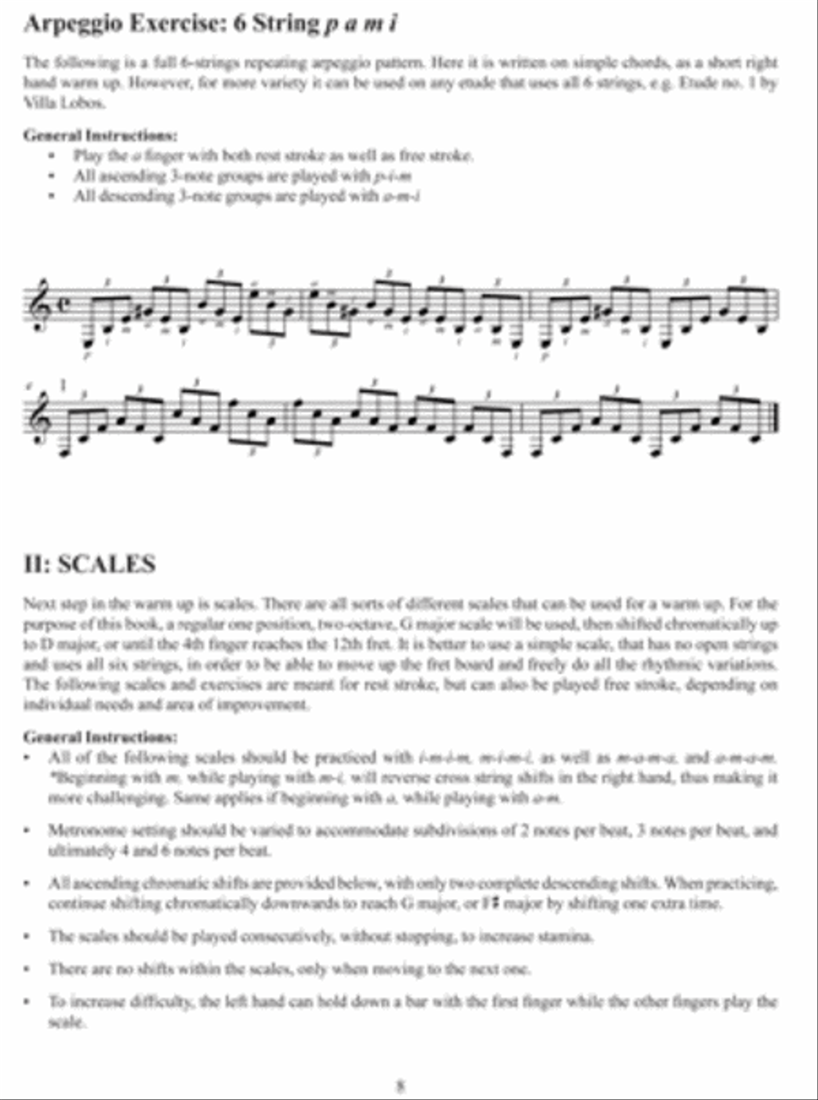 Complete Warm-Up for Classical Guitar Lute scores gallery preview page 3
