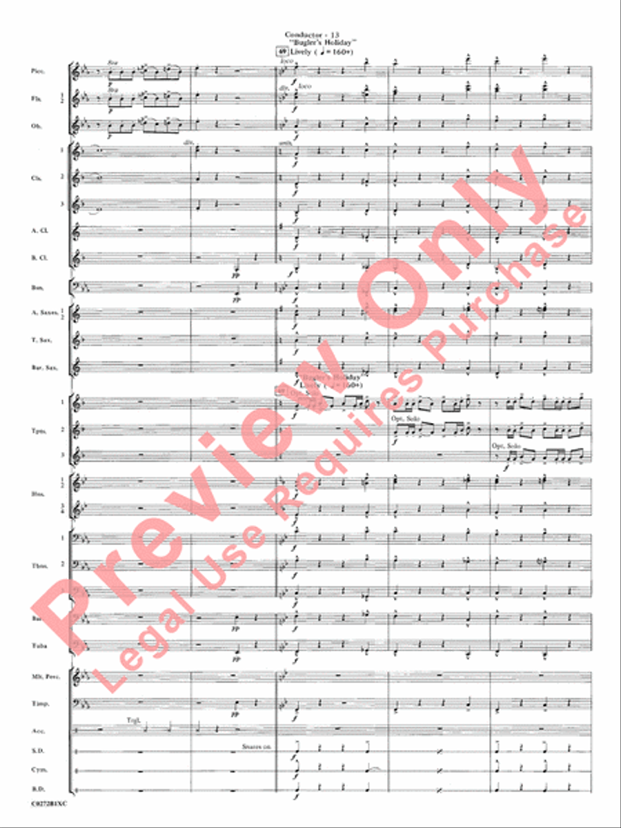 Leroy Anderson: A Legacy in Sound Concert Band scores gallery preview page 16