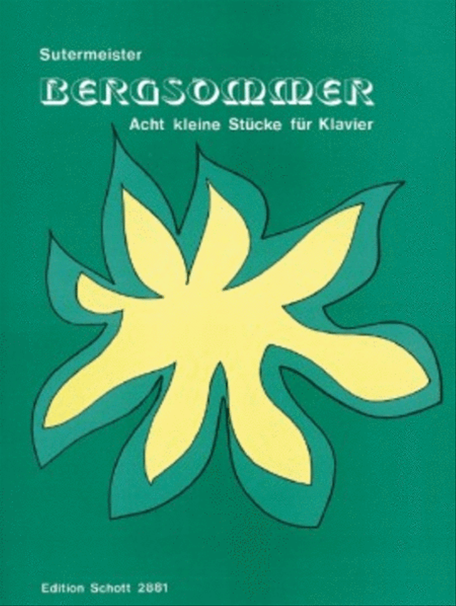 Bergsommer Bergsommer Piano scores gallery preview page 1