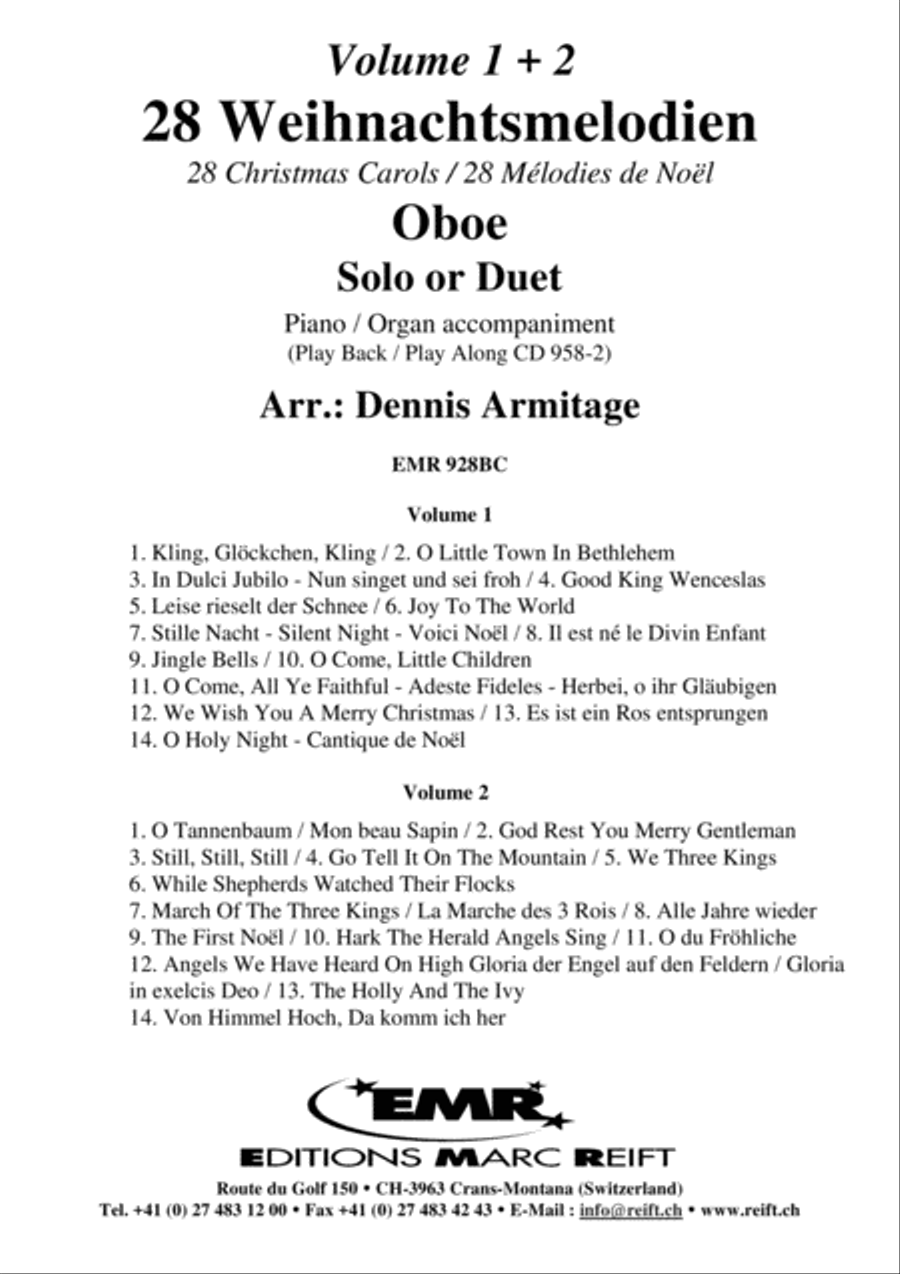 28 Weihnachtsmelodien Vol. 1 + 2 Woodwind Duet scores gallery preview page 2