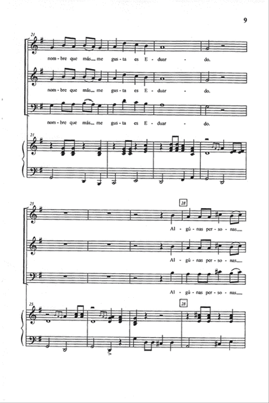 Los Animales de Mi Casa Los Animales de Mi Casa 3-Part scores gallery preview page 4