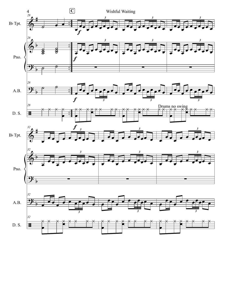 Wishful Waiting Wishful Waiting Jazz Ensemble scores gallery preview page 6