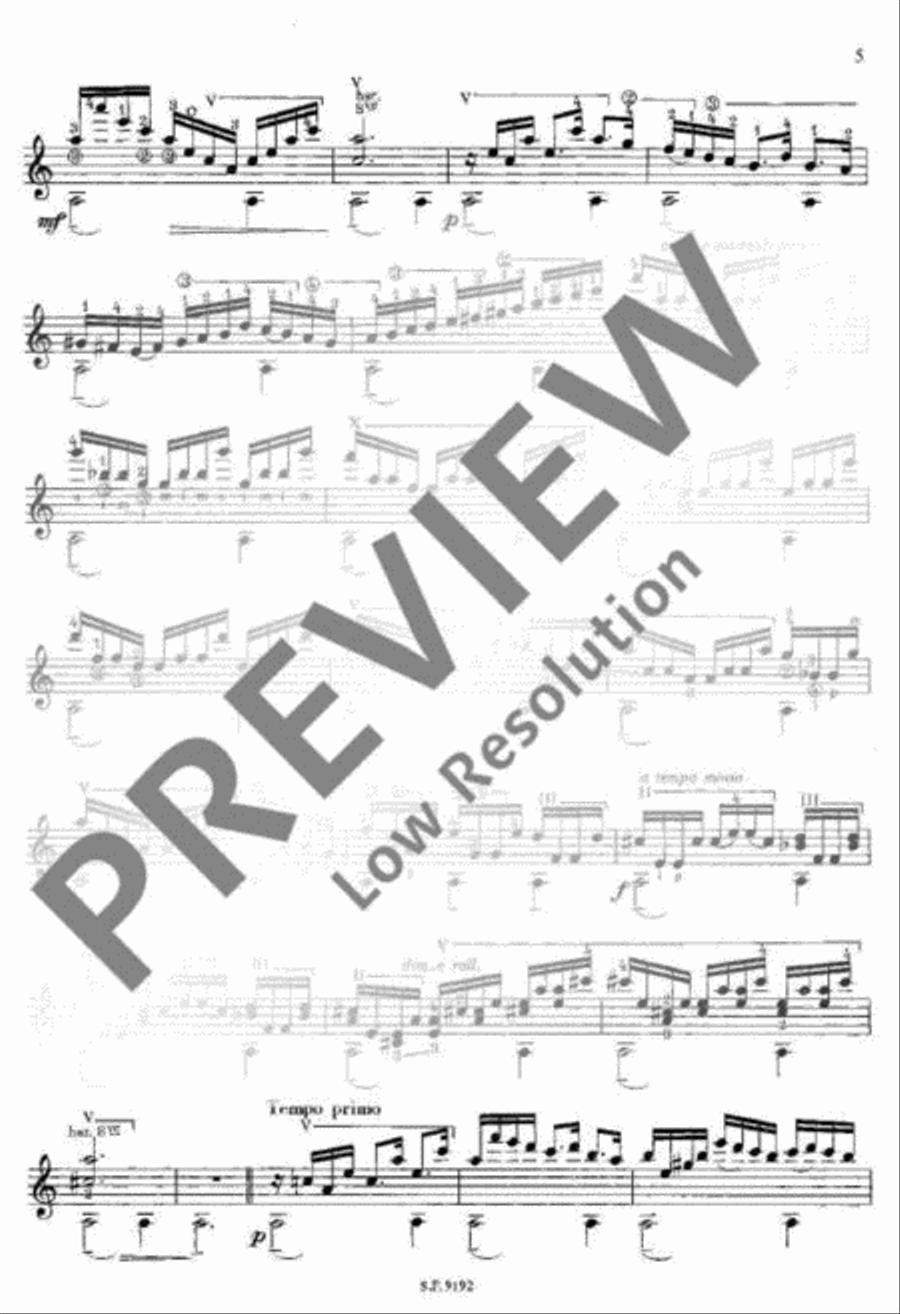 Petite Suite Classical Guitar scores gallery preview page 6
