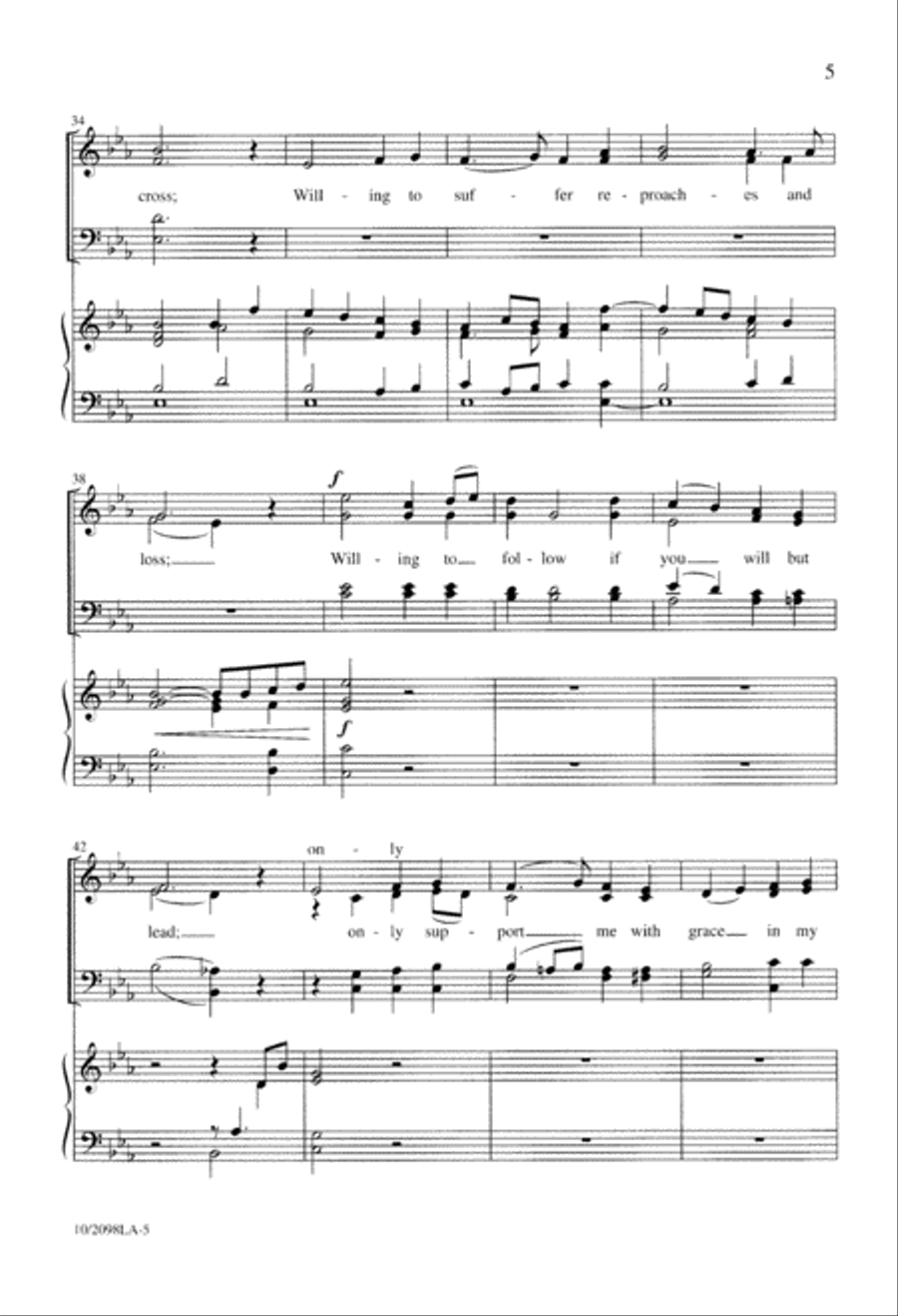 Lord, Here am I 4-Part scores gallery preview page 5