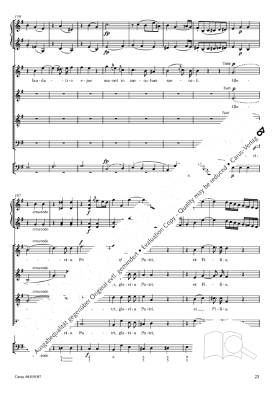 Vesperae solennes de Dominica 4-Part scores gallery preview page 30