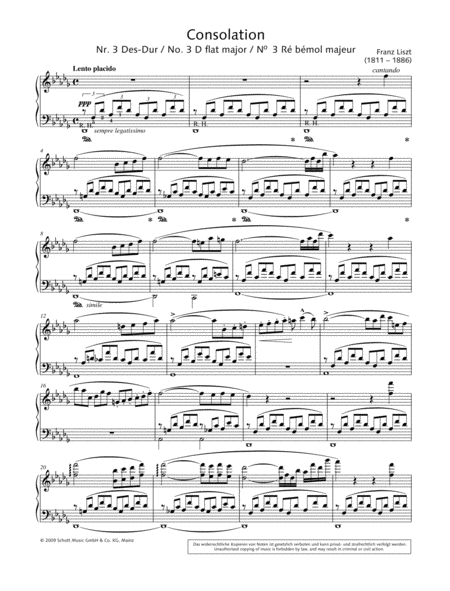 Consolation No. 3 in D-flat major