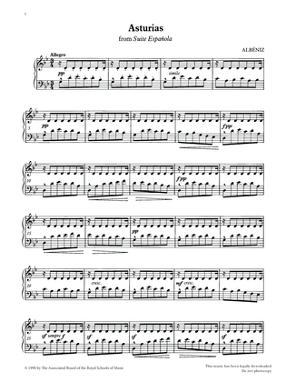 Asturias from Graded Music for Tuned Percussion, Book IV