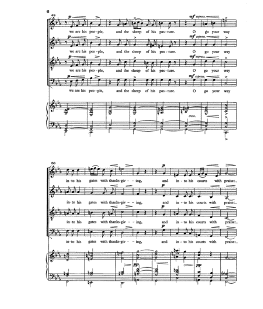 Jubilate Deo 4-Part scores gallery preview page 3