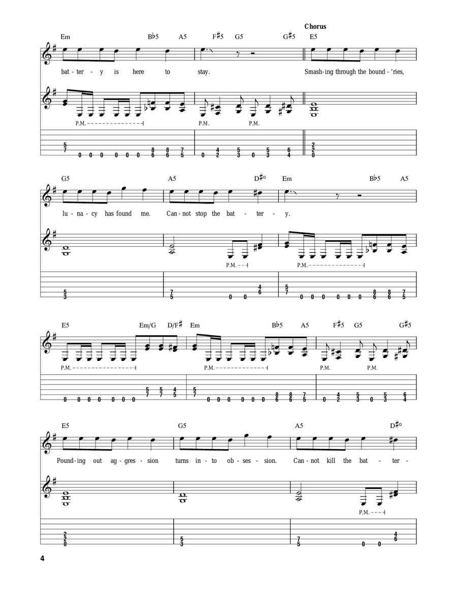 Battery Acoustic Guitar scores gallery preview page 4