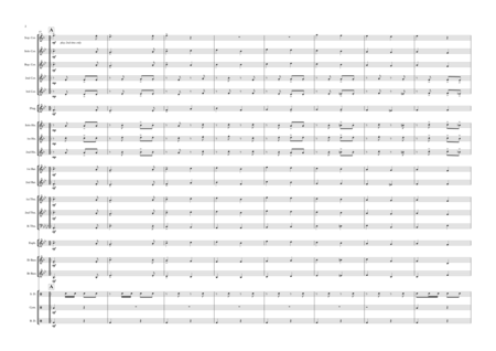 Men of Harlech (Gwyr Harlech). Brass band arrangement. image number null