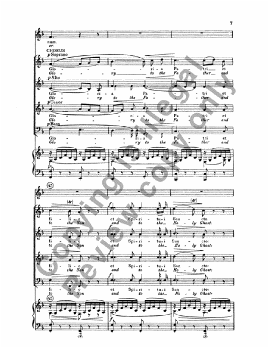Vesperae solennes de Confessore: Laudate Dominum (O Praise Jehovah), K. 339 4-Part scores gallery preview page 15