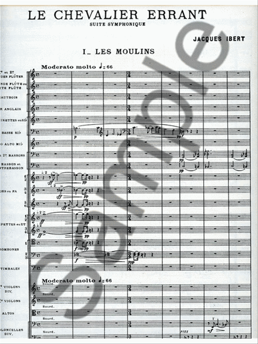 Le Chevalier Errant, Epopee Choregraphique Orchestra scores gallery preview page 2