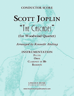 Book cover for Joplin - “The Cascades” (for Woodwind Quartet)
