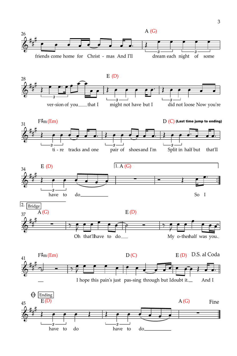 Stick Season Piano scores gallery preview page 3