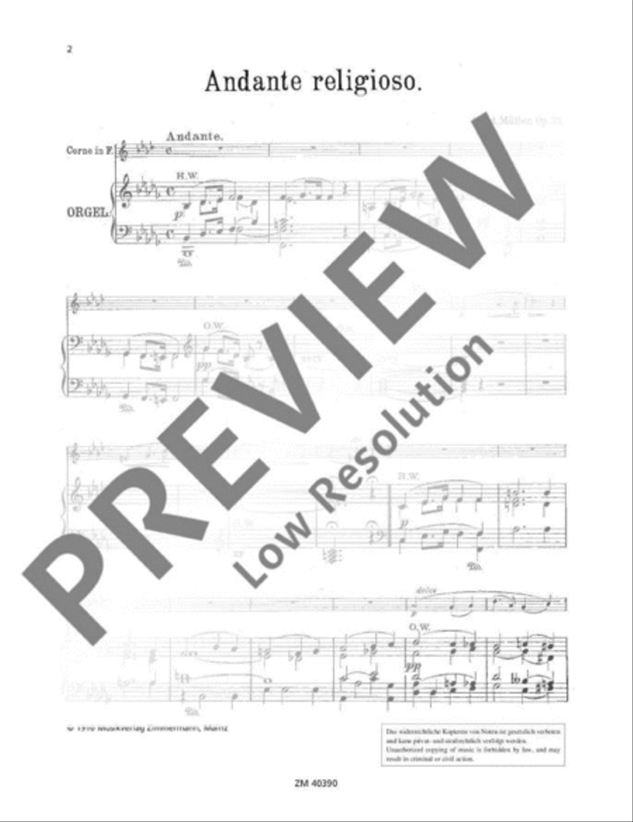 Andante religioso Andante religioso Piano Accompaniment scores gallery preview page 3