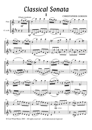 Classical Sonata (for Flute or Oboe and Clarinet in Bb)