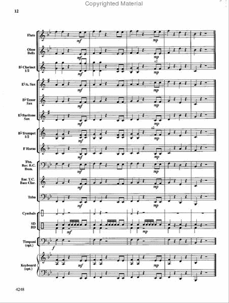 Hot Fudge Sundae Hot Fudge Sundae Concert Band scores gallery preview page 12