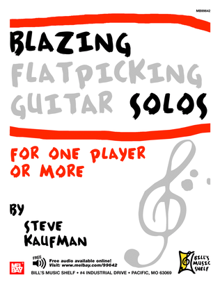 Book cover for Blazing Flatpicking Guitar Solos for One Player or More