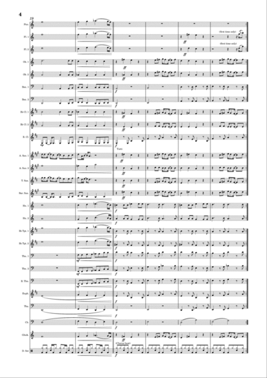 Our House Concert Band scores gallery preview page 4