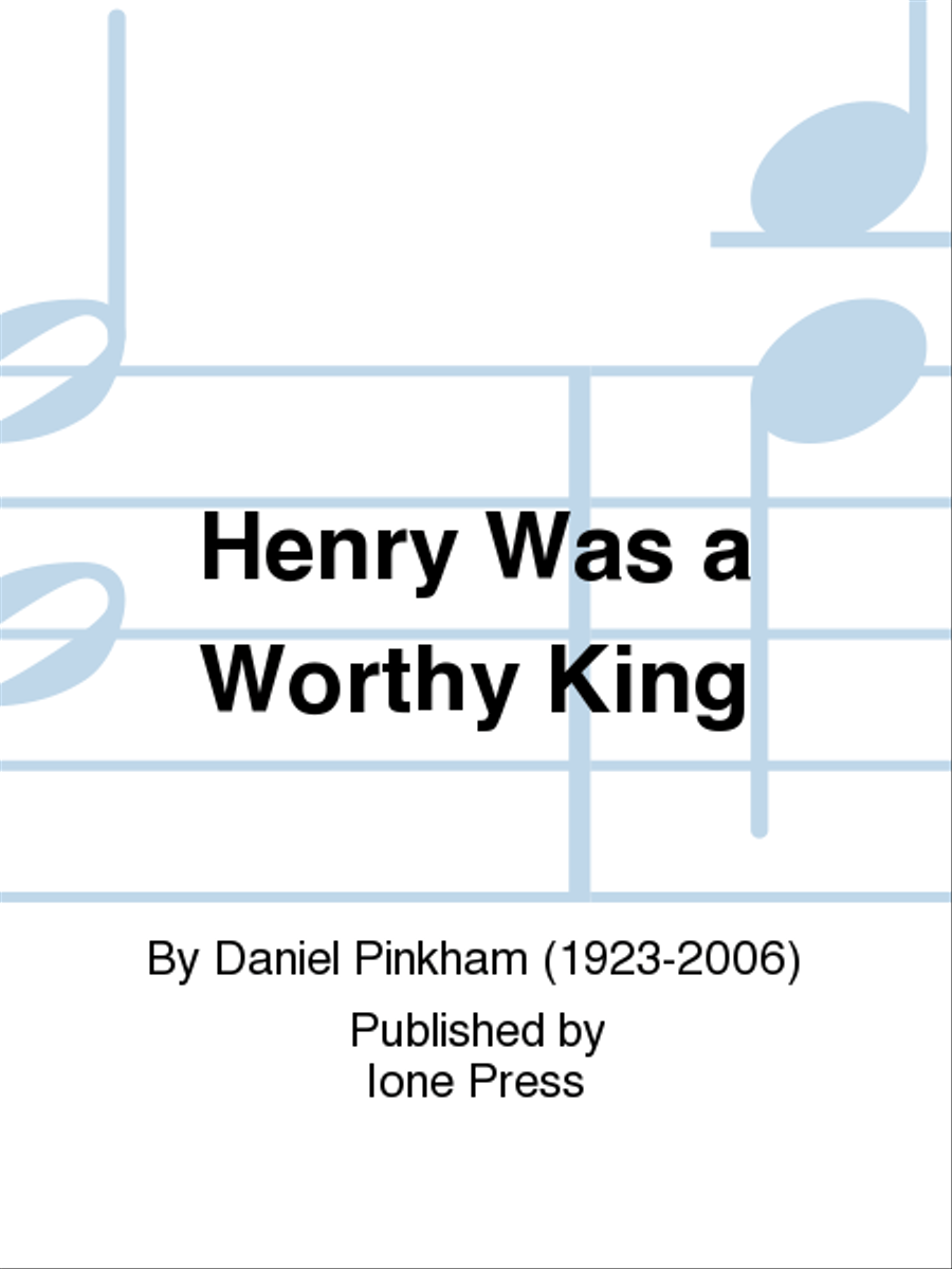 Henry Was a Worthy King 4-Part scores gallery preview page 1