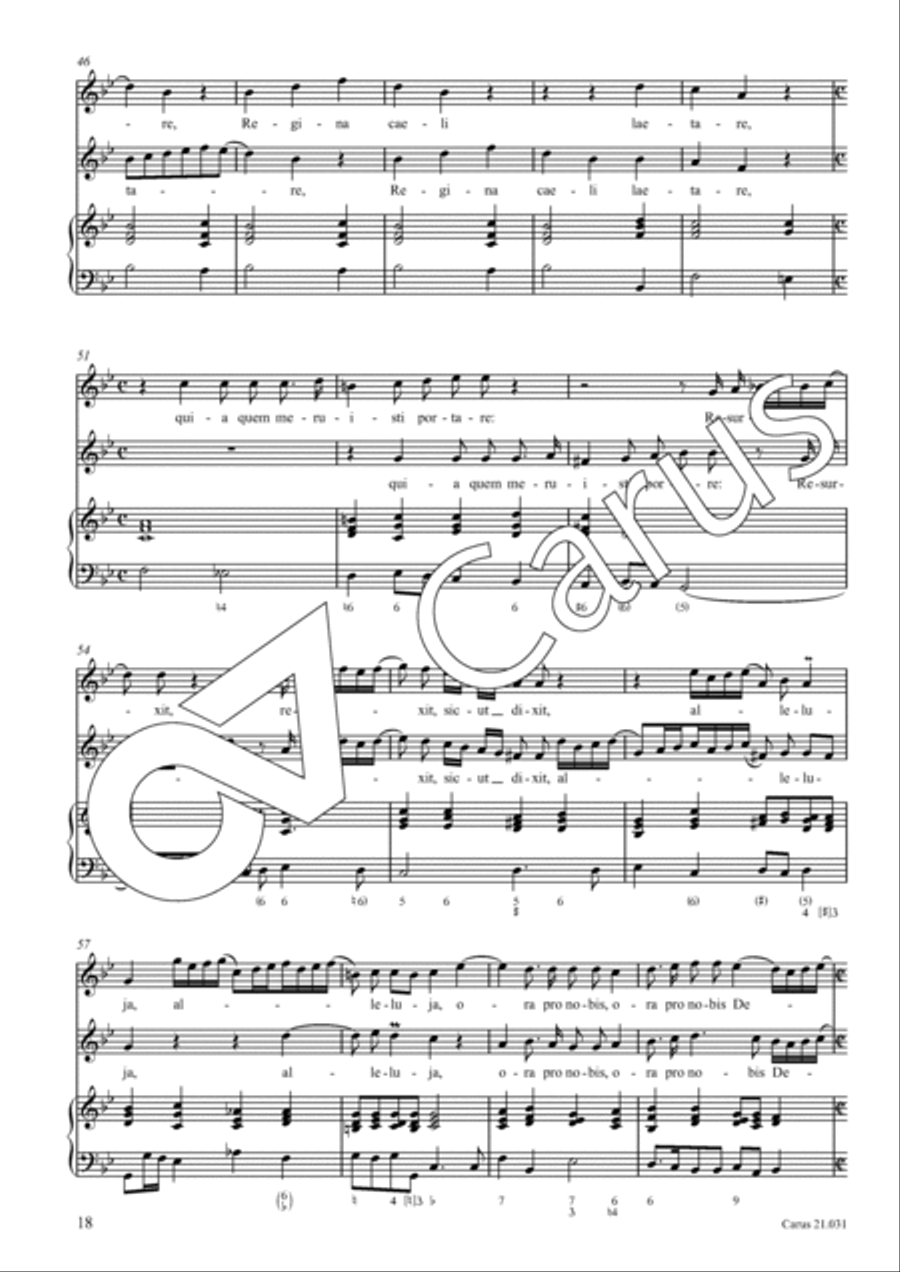 Quatre Antiennes a la Vierge pour deux dessus Soprano Voice scores gallery preview page 19