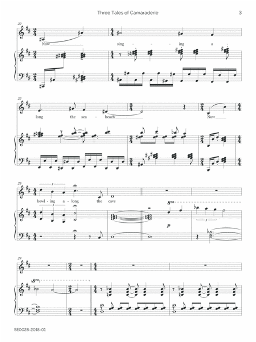 Three Tales of Camaraderie (Low Voice Edition) Low Voice scores gallery preview page 6