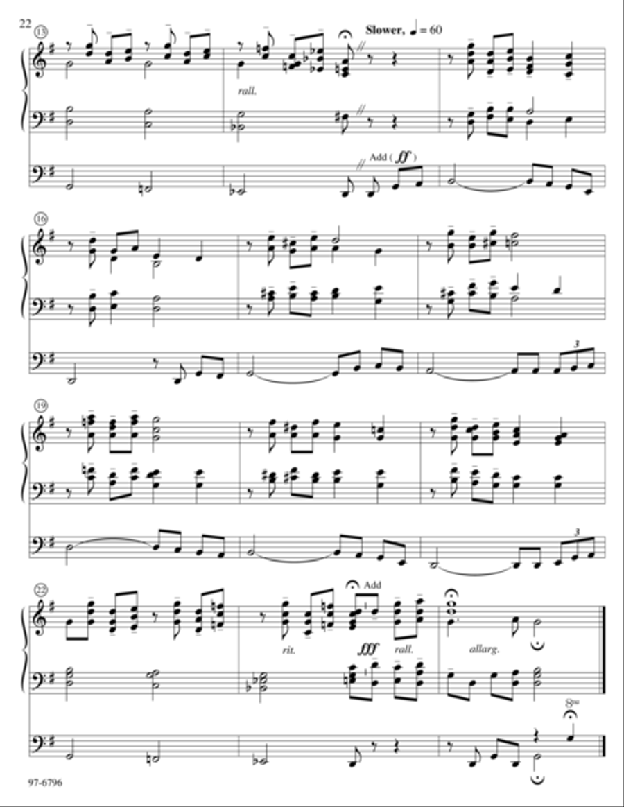 Variations on O Waly, Waly Organ scores gallery preview page 9