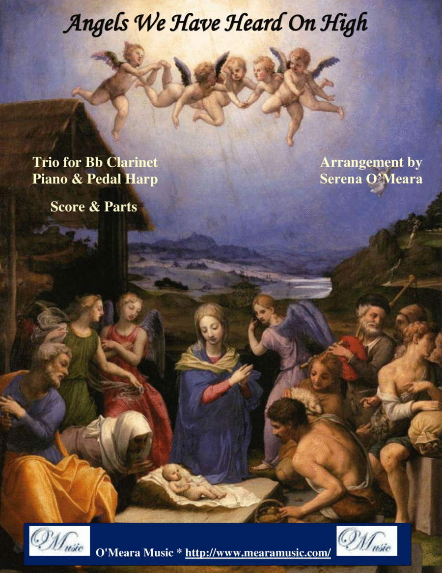 Angels We Have Heard On High, Trio for Bb Clarinet, Pedal Harp and Piano image number null